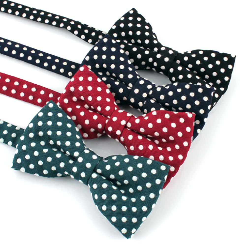 [MAESIO] ] BOW7261 bow tie_ four colors of dots_ Pre-tied bow ties Formal Tuxedo for Adults & Children, 
